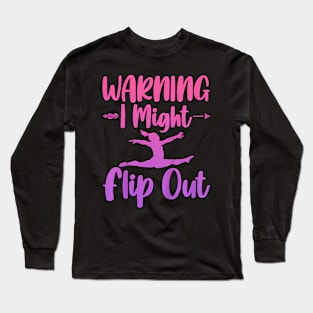 Warning  Flip Out Long Sleeve T-Shirt